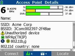 AirCheck AP名稱欄空