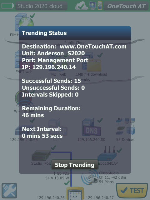 福祿克1T10G-1000 云趨勢分析 福祿克1T10G-1000 云趨勢分析