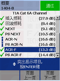 ACR-F(遠端衰減串?dāng)_比) ACR-F(遠端衰減串?dāng)_比)