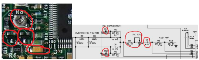 fluke 15B+與fluke 17B+ 交流檔不能測量故障維修