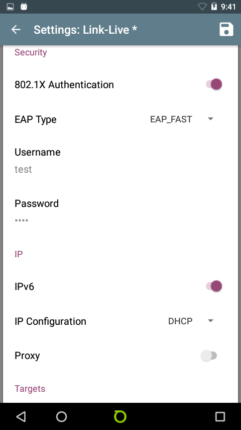 NETSCOUT LR-G2設置界面