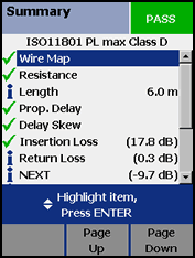 ISO11801ClassDPermLinkAUTOTESTResult
